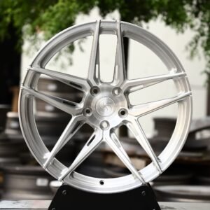 Toyota GR86 / BMW 3 Series F30 Forged Wheels – Brushed Silver 5 Y-Spoke Side-Milled