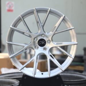 Toyota GR86 / BMW 3 Series F30 Forged Wheels – Brushed Silver 7 Y-Spoke Side-Milled