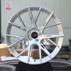 Toyota GR86 / BMW 3 Series F30 Forged Wheels – Brushed Silver 7 Y-Spoke Side-Milled