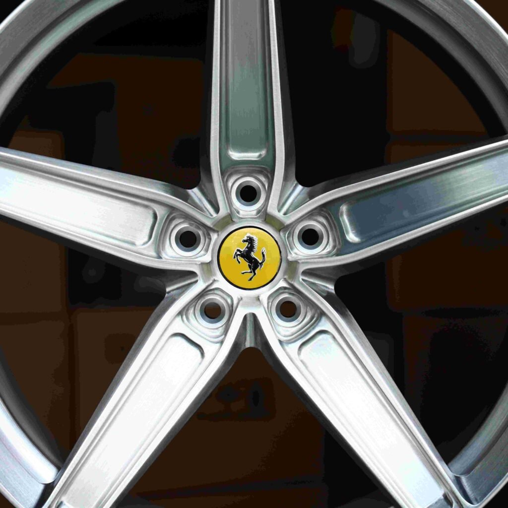Brushed Silver Forged Wheels - Ferrari 488 / Ferrari F8 Fitment (5-Lug) view 4