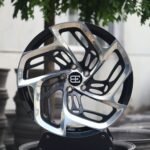 Bugatti OEM-Style Polished Directional Machined-Face Forged Wheels – Bugatti Chiron Fitment (5-Lug)