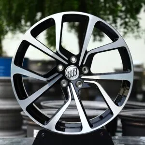 Buick Style Gloss Black 5-Spoke Directional Machined Face Forged Wheels – Cadillac XT6 Fitment (6-Lug)