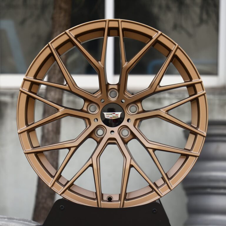 Cadillac CT5 wheels – Bronze Mesh Multi-Spoke (Cadillac OEM-Style), front view