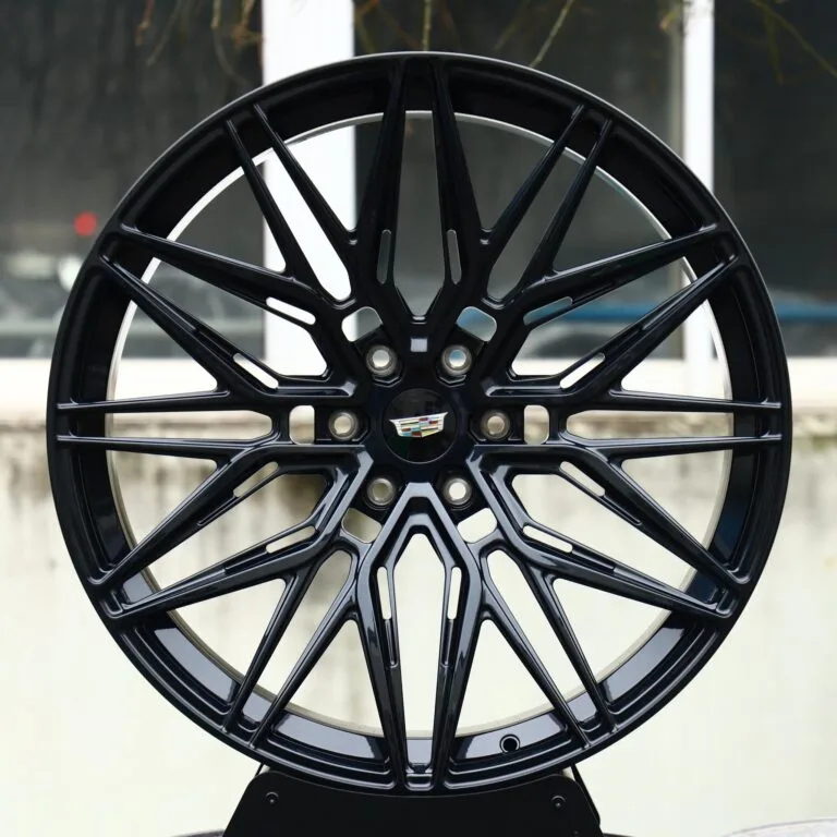 Cadillac OEM-Style Gloss Black Multi-Spoke Mesh Off-Road Forged Wheels – Cadillac Escalade, front view