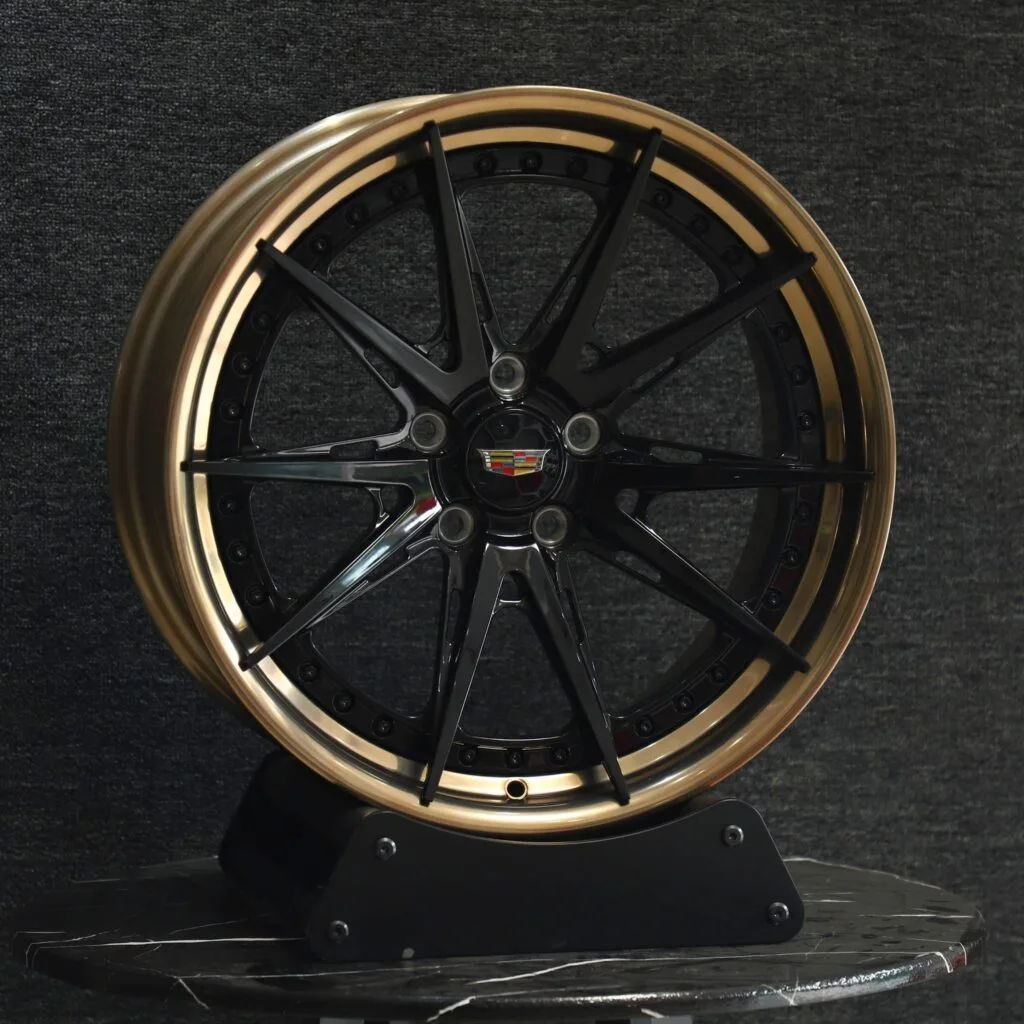 Cadillac Style Custom Finish 2-Piece Forged Wheels - Cadillac Escalade / Chevrolet Silverado Fitment (6-Lug) view 2