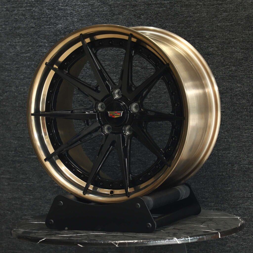 Cadillac Style Custom Finish 2-Piece Forged Wheels - Cadillac Escalade / Chevrolet Silverado Fitment (6-Lug) view 4