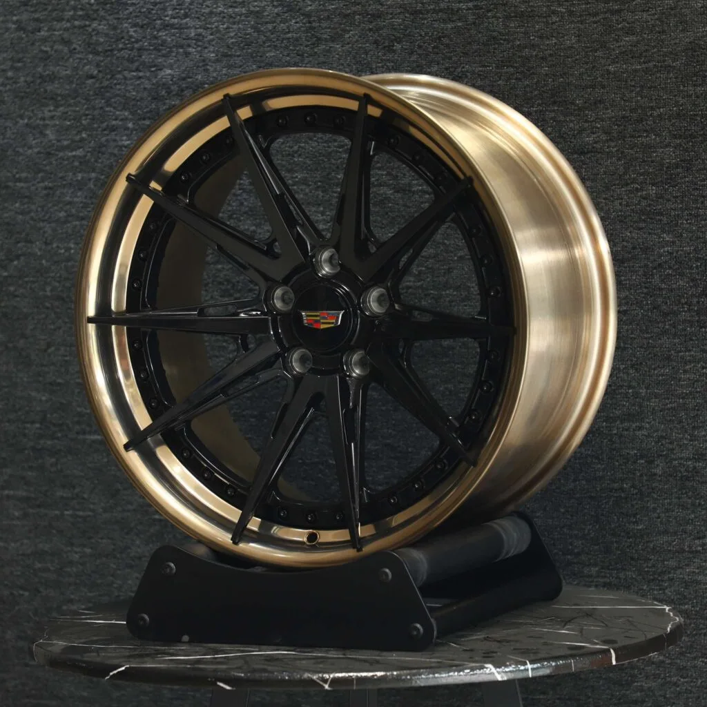 Cadillac Style Custom Finish 2-Piece Forged Wheels - Cadillac Escalade / Chevrolet Silverado Fitment (6-Lug) view 4