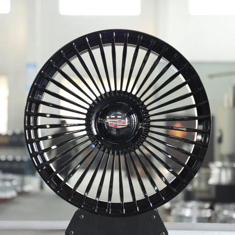 Cadillac CT5 / CT6 Forged Wheels – Gloss Black Multi-Spoke, front view