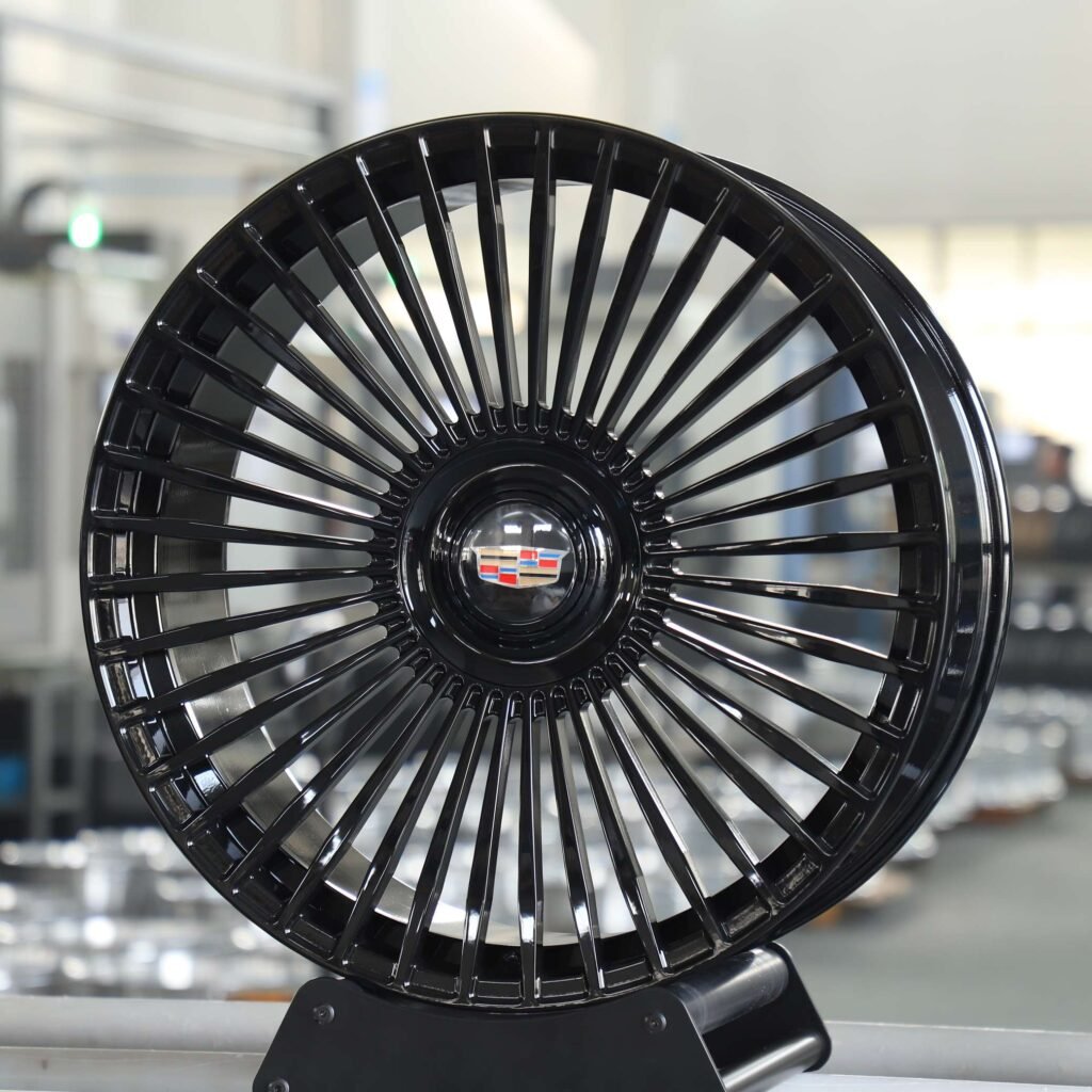 Cadillac Style Matte Silver Multi-Spoke Forged Wheels - Cadillac CT5 / Cadillac CT6 Fitment (6-Lug) view 2