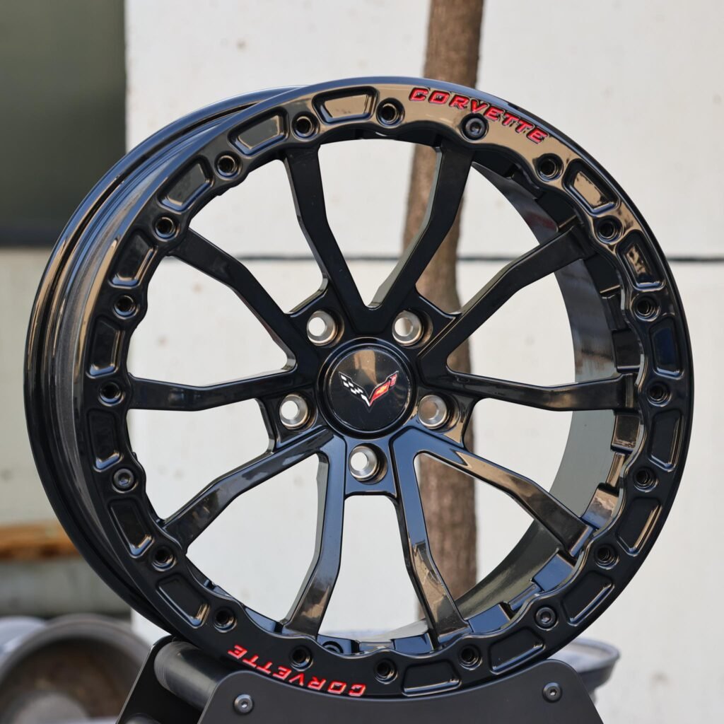 Chevrolet Corvette Style Custom Finish Racing Beadlock Forged Wheels - Chevrolet Corvette / Ford Mustang Fitment (5-Lug) view 2