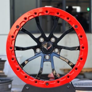 Chevrolet Corvette Style Custom Finish Racing Beadlock Forged Wheels – Chevrolet Corvette / Ford Mustang Fitment (5-Lug)