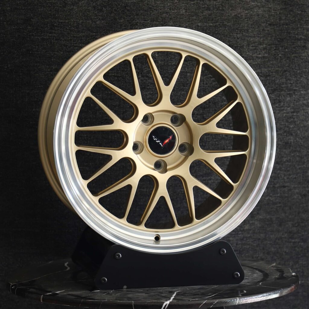 Chevrolet Corvette Style Matte Silver 10 Y-Spoke Deep Lip Forged Wheels - Chevrolet Corvette / Cadillac CT5 Fitment (5-Lug) view 2