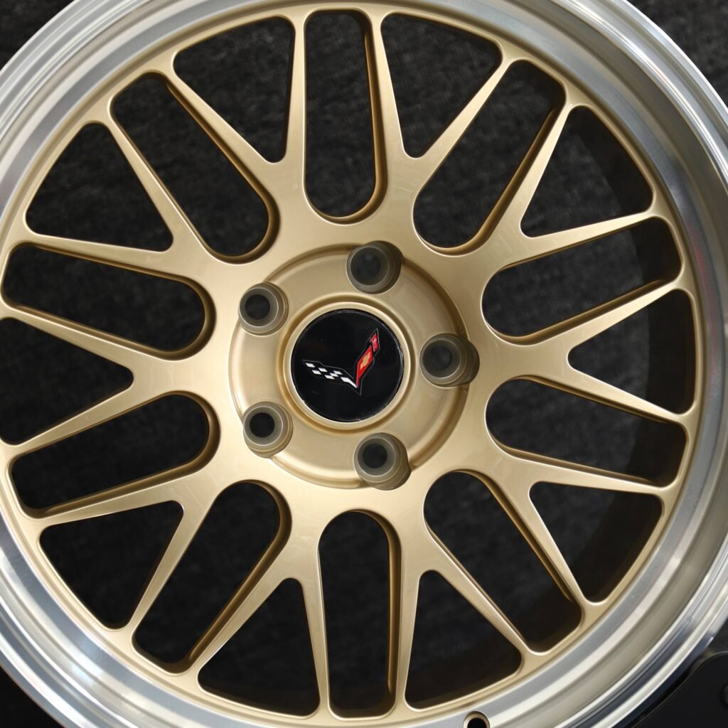 Chevrolet Corvette Style Matte Silver 10 Y-Spoke Deep Lip Forged Wheels - Chevrolet Corvette / Cadillac CT5 Fitment (5-Lug) view 4