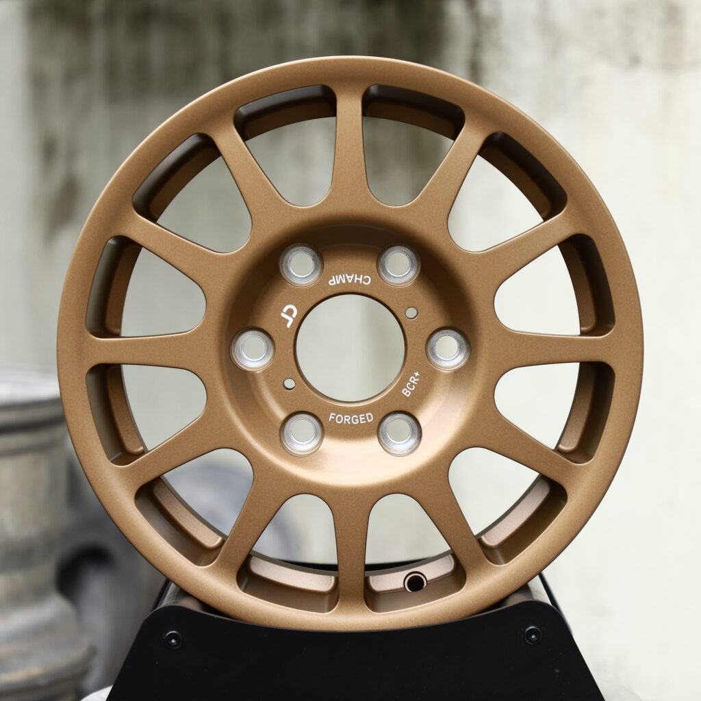 Toyota Tundra wheels – Bronze 12-Spoke, rear view