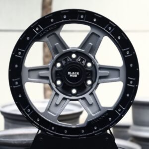 Chevrolet Silverado 1500 / F-150 Off-Road Forged Wheels – Gunmetal / Black 6-Spoke Beadlock (6-Lug)