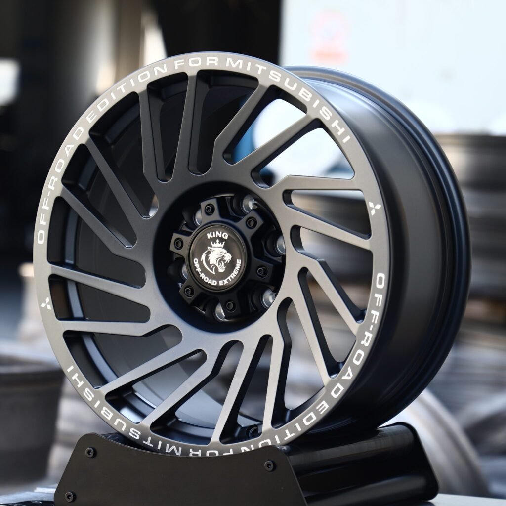 Ford F-150 wheels – Matte Black Machined Directional, angled view