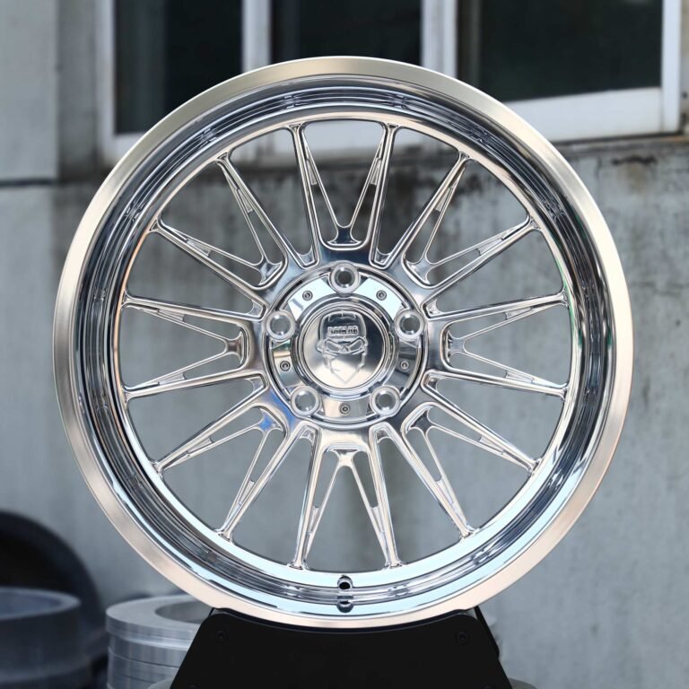 Chevrolet Silverado 1500 wheels – Mirror Polished Multi-Spoke, front view