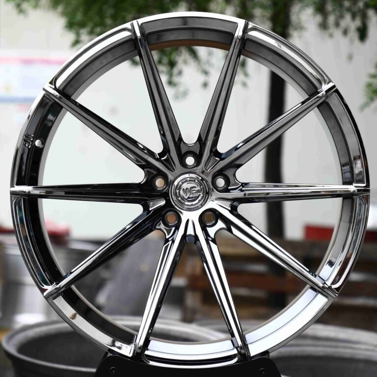 Audi RS3 wheels – Chrome 10-Spoke, front view