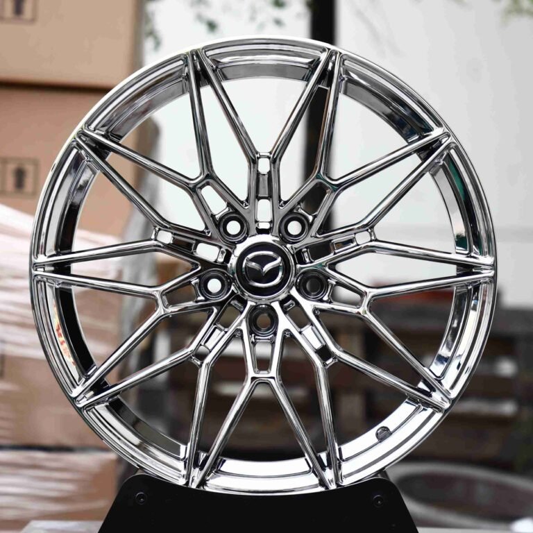 Mazda MX-5 wheels – Chrome 10 Y-Spoke, front view