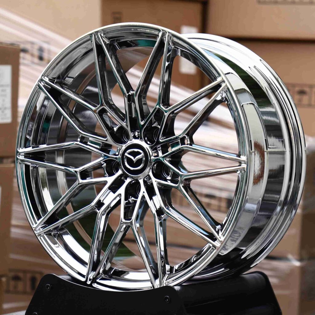 Chrome 10 Y-Spoke Forged Wheels - Mazda MX-5 / Mazda 3 Fitment (5-Lug) view 2