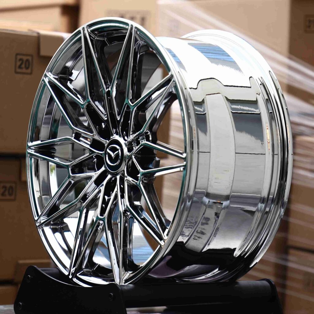 Chrome 10 Y-Spoke Forged Wheels - Mazda MX-5 / Mazda 3 Fitment (5-Lug) view 3