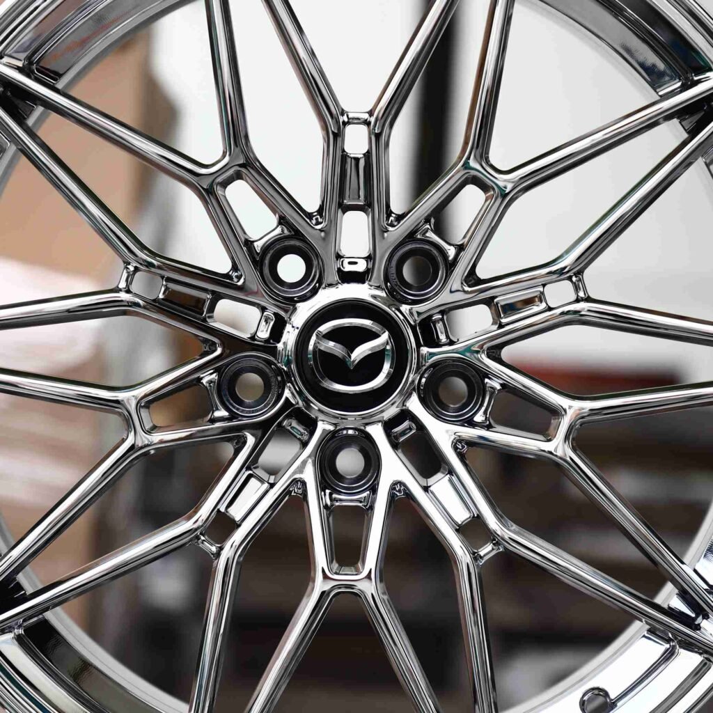 Chrome 10 Y-Spoke Forged Wheels - Mazda MX-5 / Mazda 3 Fitment (5-Lug) view 4