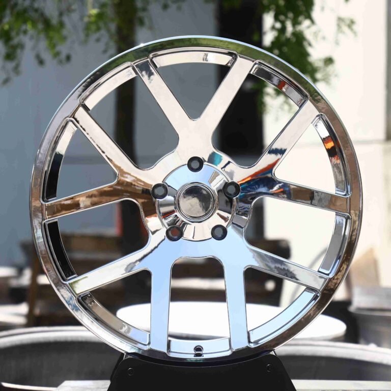 Porsche 911 wheels – Chrome 5 Y-Spoke, front view