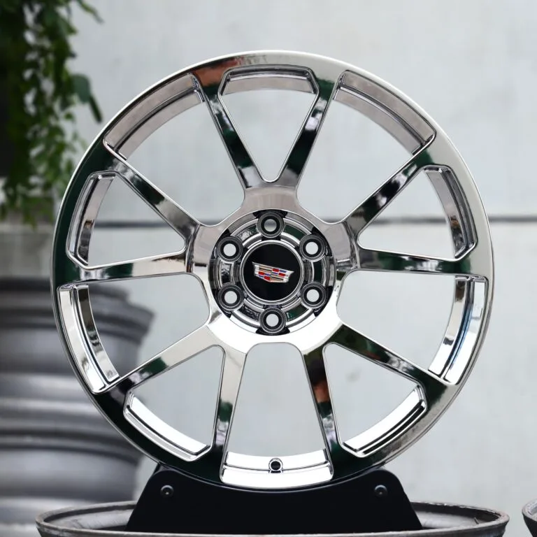 Cadillac OEM-Style Chrome 5 Twin-Spoke Off-Road Forged Wheels – Cadillac Escalade, front view