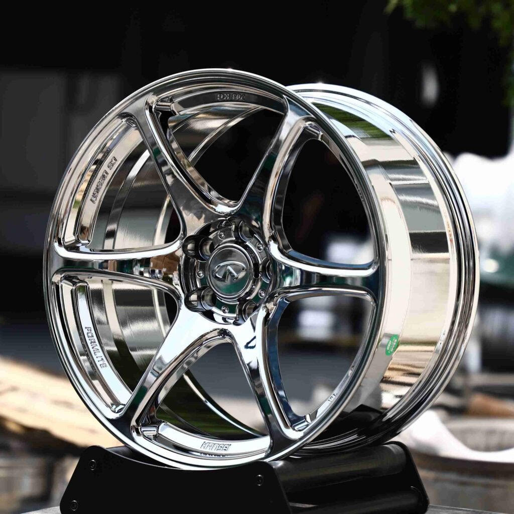 Chrome 6-Spoke Forged Wheels - Infiniti Q50 / Infiniti Q60 Fitment (5-Lug) view 2