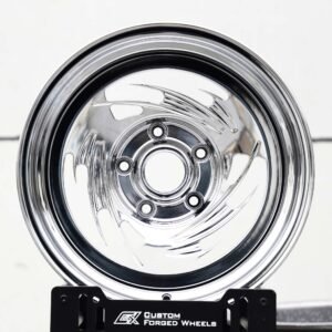 Ford Mustang / Chevrolet Corvette Forged Drag Racing Wheels – Chrome Aero Dish (5-Lug)