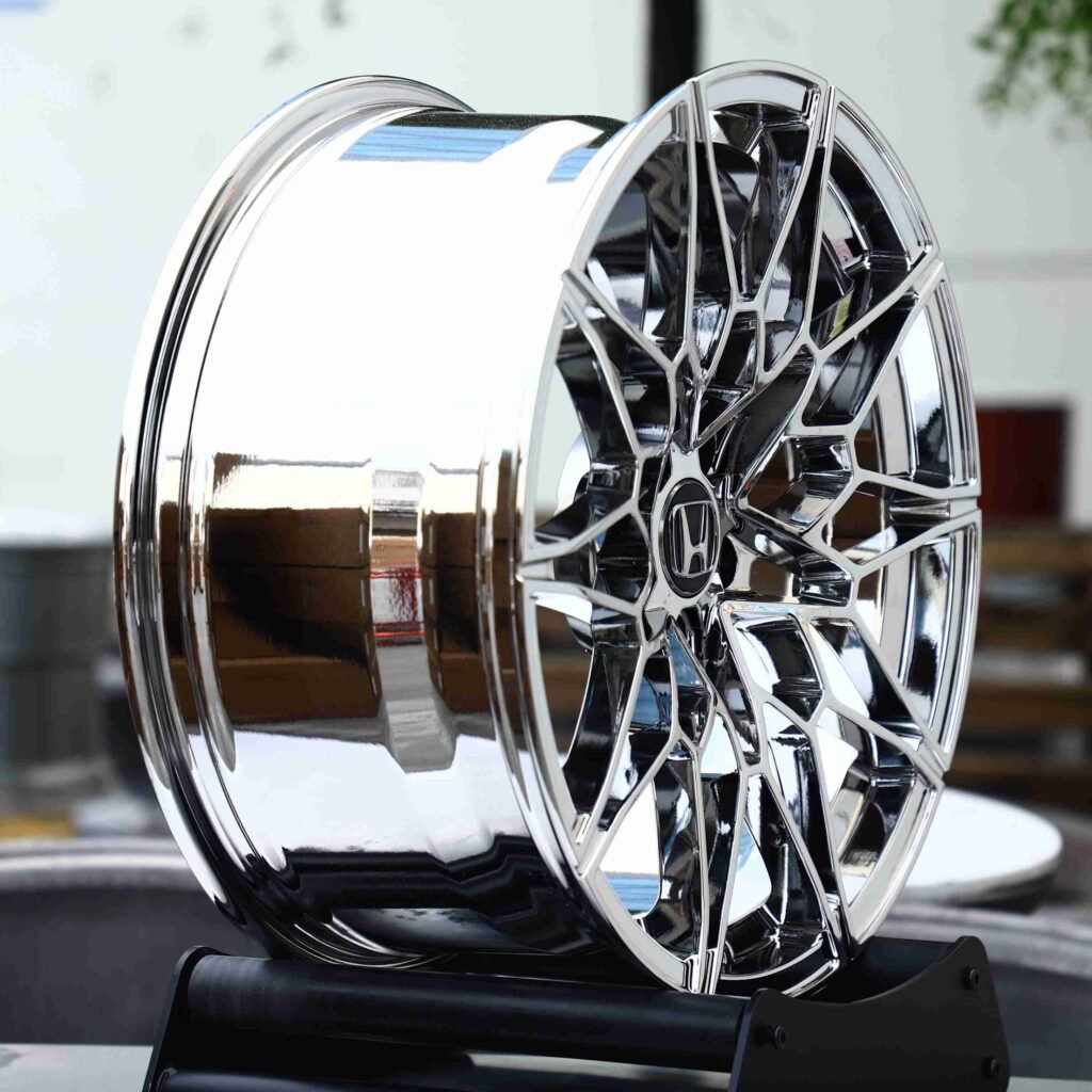 5x120 wheels – Chrome, side view