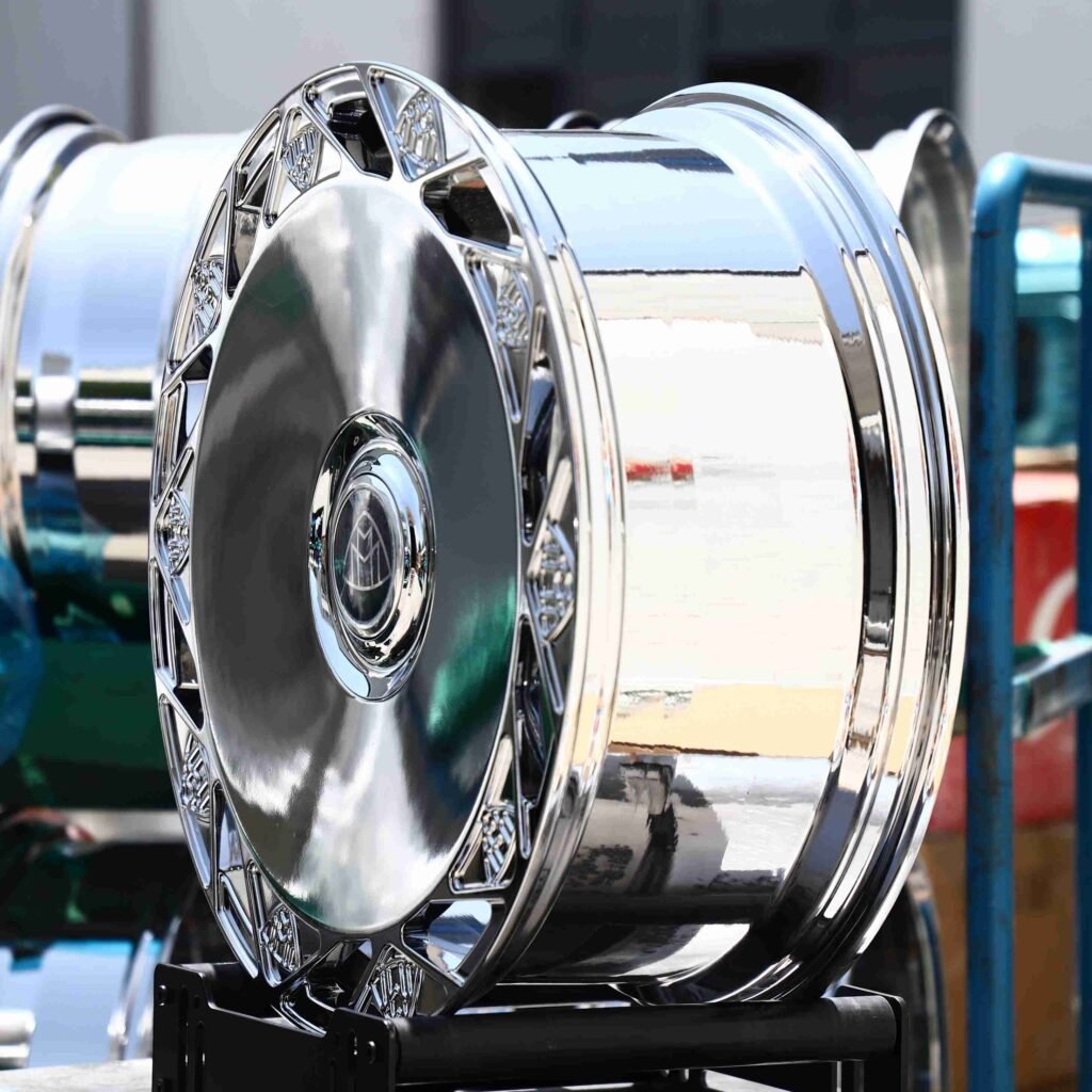 5x112 wheels – Chrome, side view