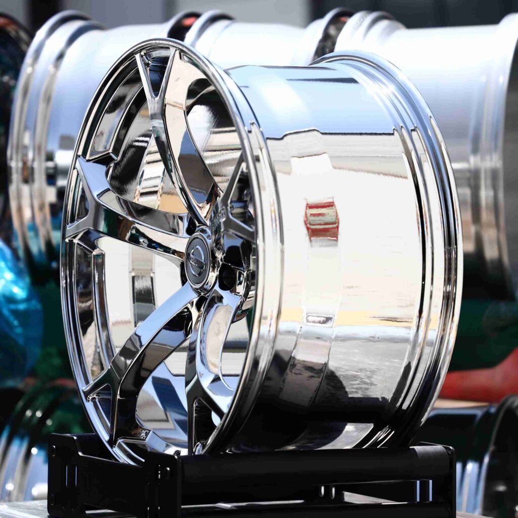 5x114.3 wheels – Chrome, side view