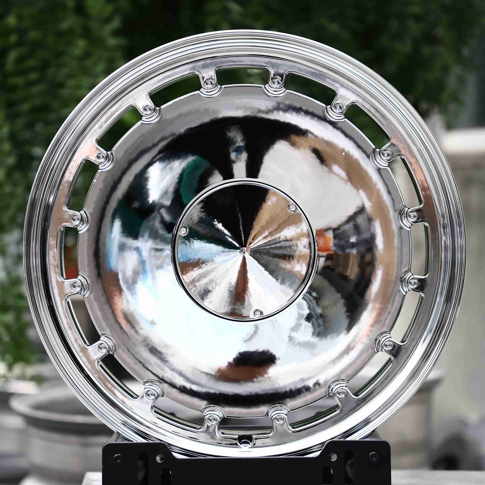 Porsche 911 wheels – Chrome, front view