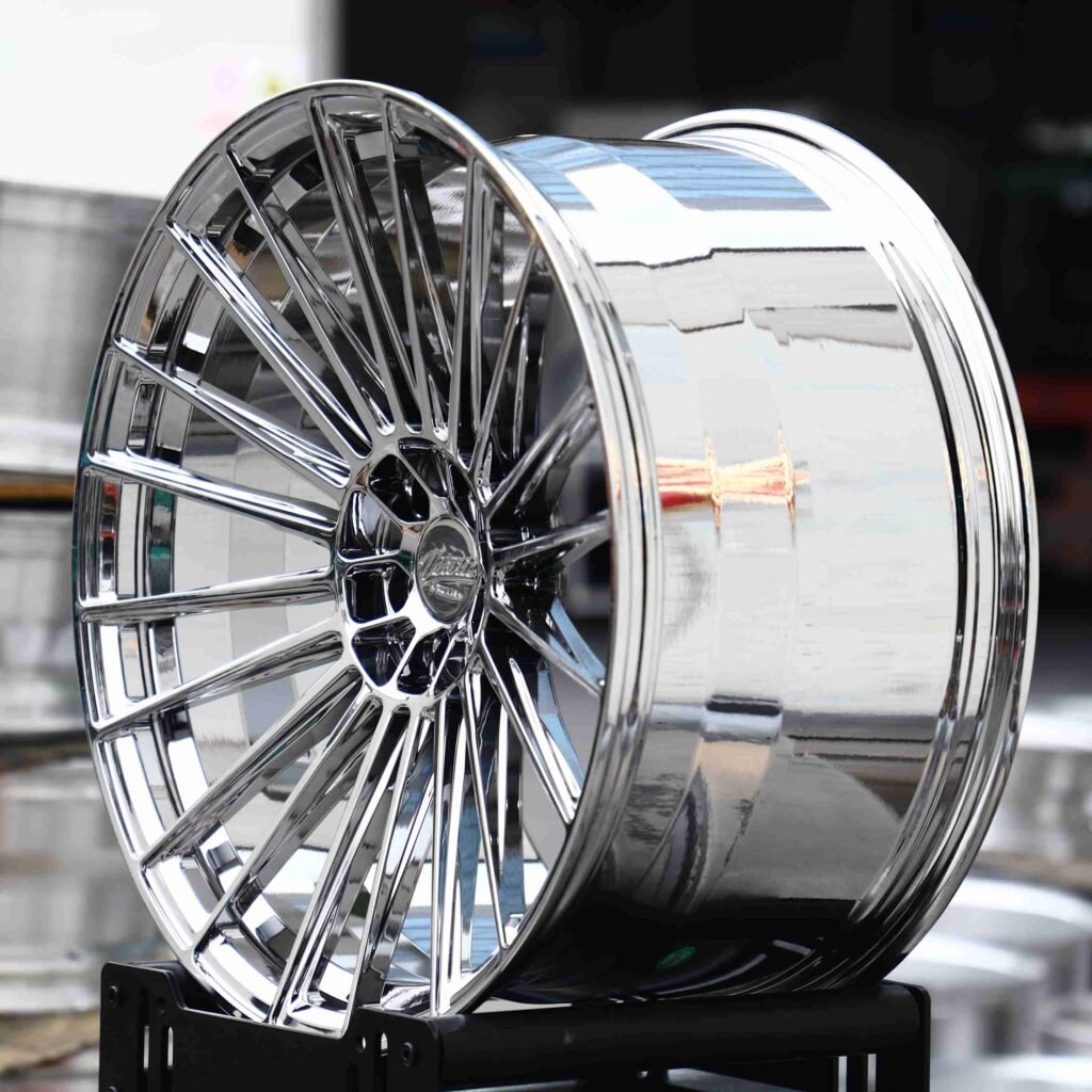 5x130 wheels – Chrome, side view