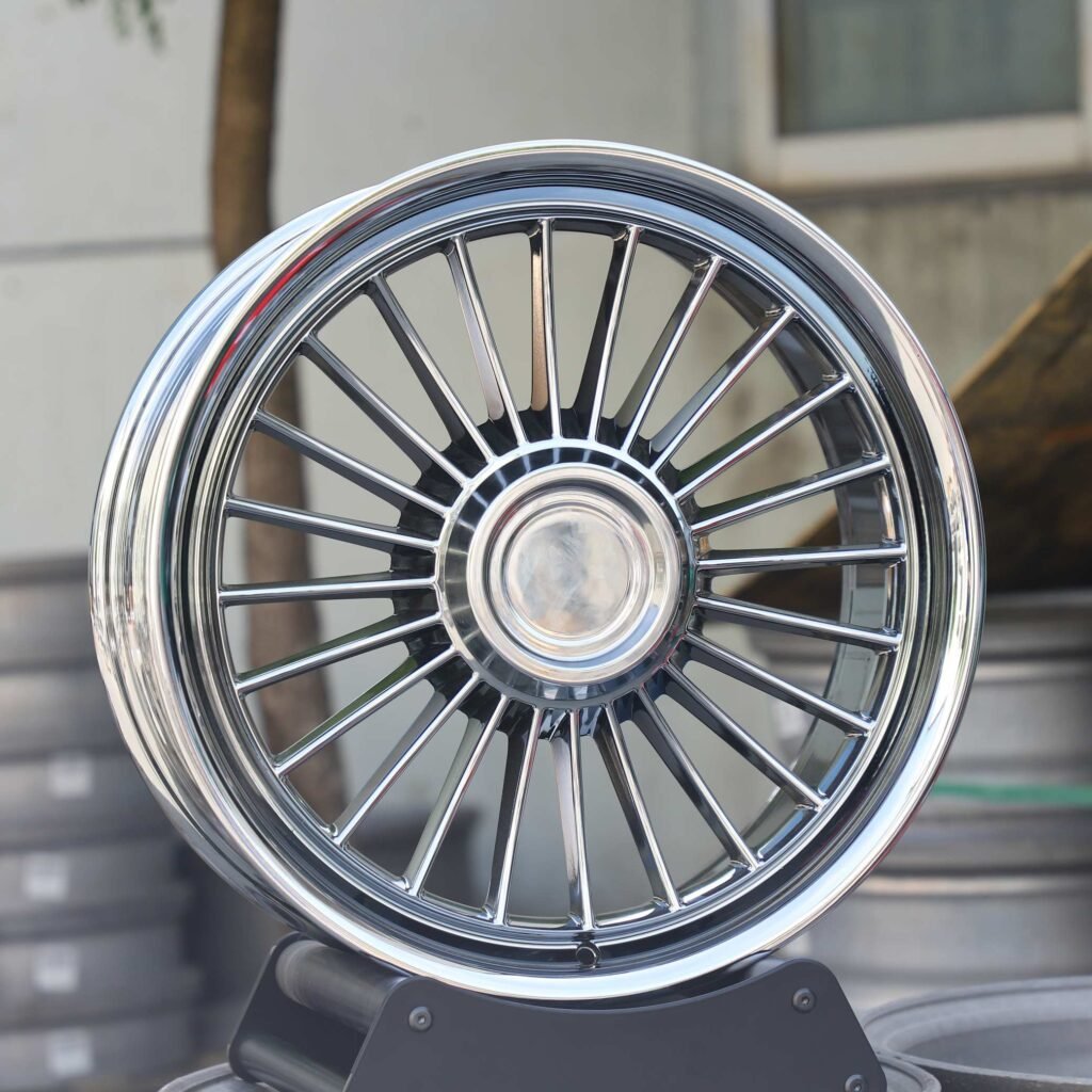Chrome Multi-Spoke Forged Wheels - Audi A8 / BMW 7 Series Fitment (5-Lug) view 2