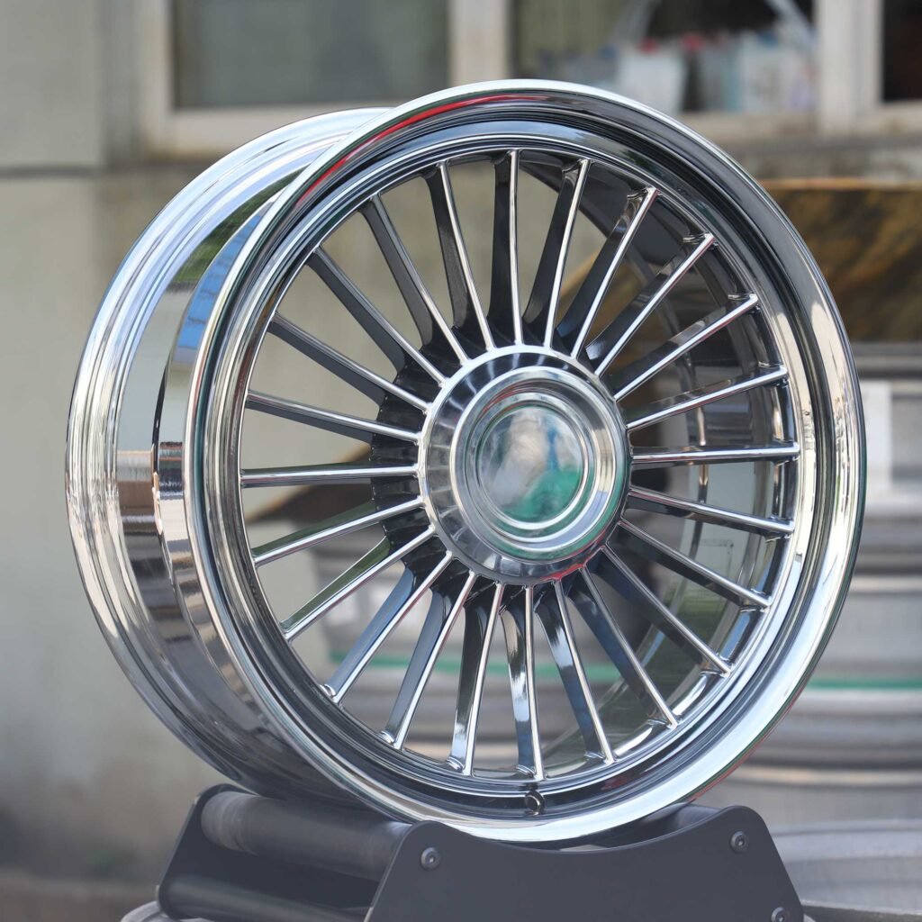 Chrome Multi-Spoke Forged Wheels - Audi A8 / BMW 7 Series Fitment (5-Lug) view 3