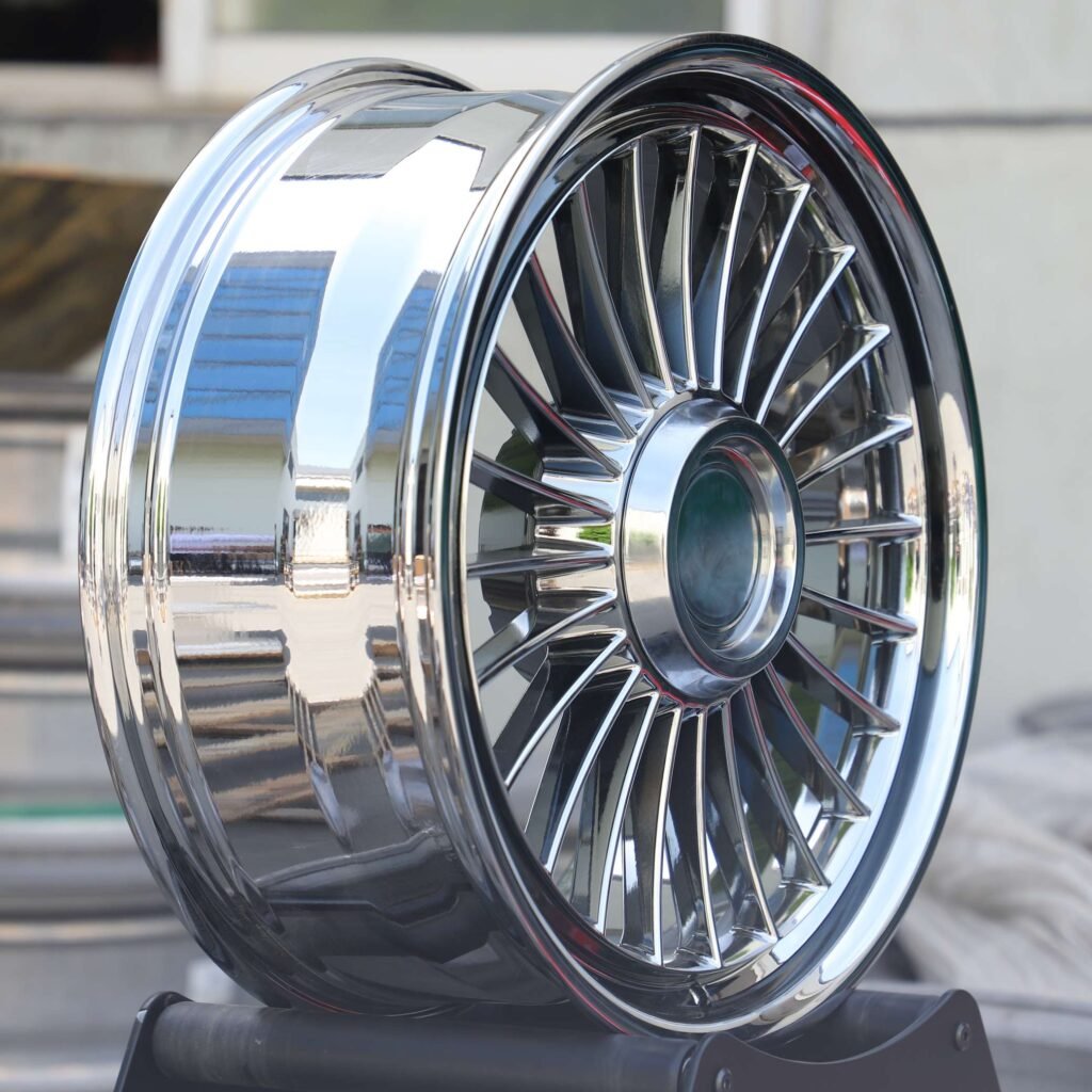 Chrome Multi-Spoke Forged Wheels - Audi A8 / BMW 7 Series Fitment (5-Lug) view 4