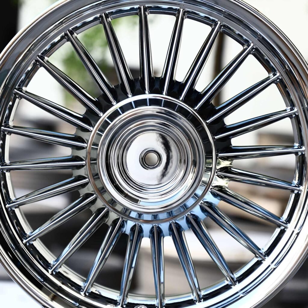 BMW M4 F82 wheels – Chrome Multi-Spoke, lip and barrel detail