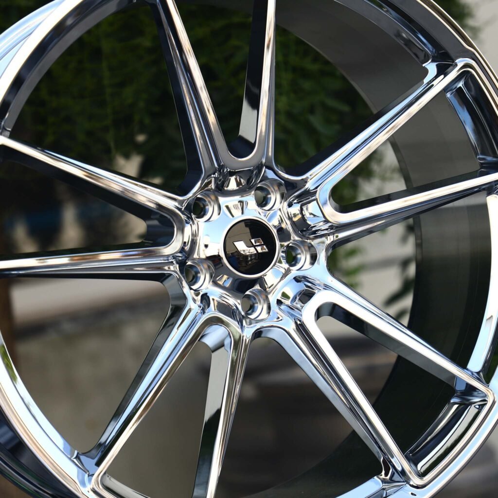 BMW M3 F80 wheels – Chrome Silver Petal, lip and barrel detail