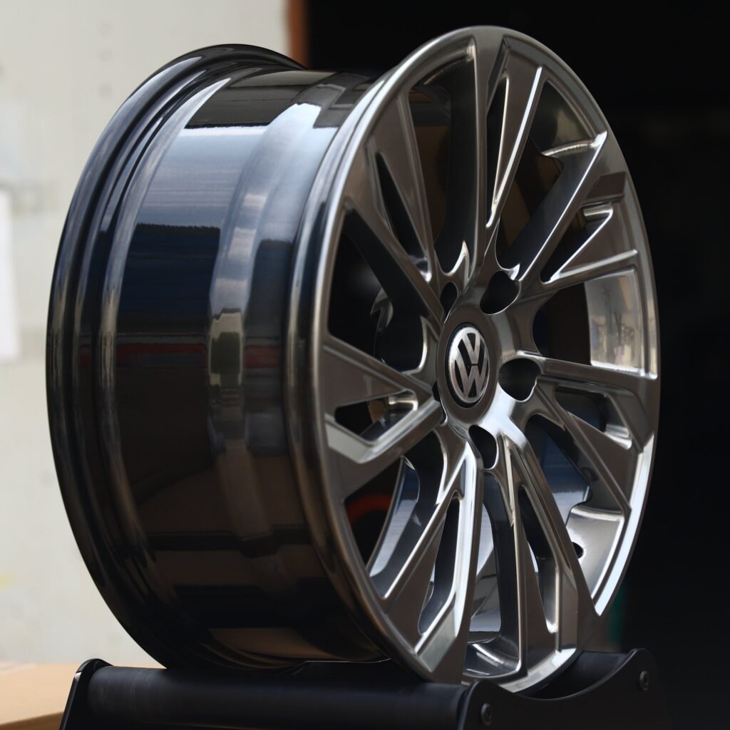 5x112 wheels – Chrome Silver Split, side view