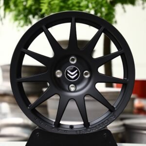 Citroen OEM-Style Matte Black 10-Spoke Forged Wheels – Citroen C3 / C4 Fitment (4-Lug)