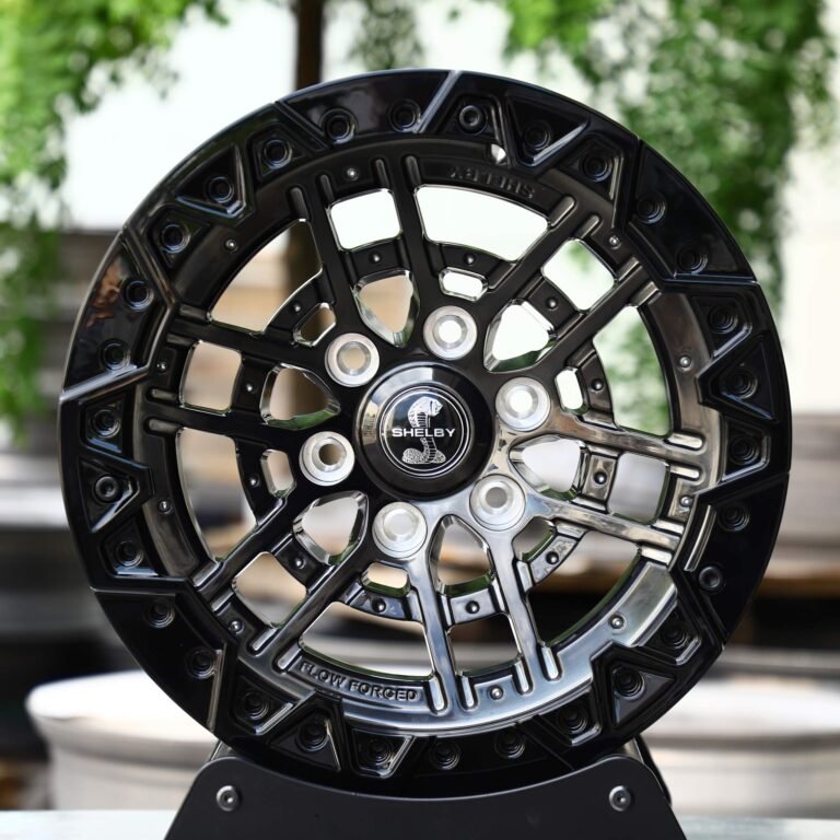 Toyota 4Runner wheels – Cobra Transparent Gray Double Ring Lip Beadlock, front view