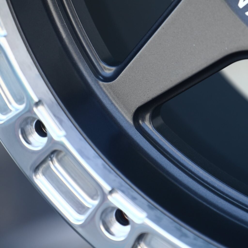 6x135 wheels – Cobra Transparent Gray Double Ring Lip Beadlock (Shelby-Style), side view