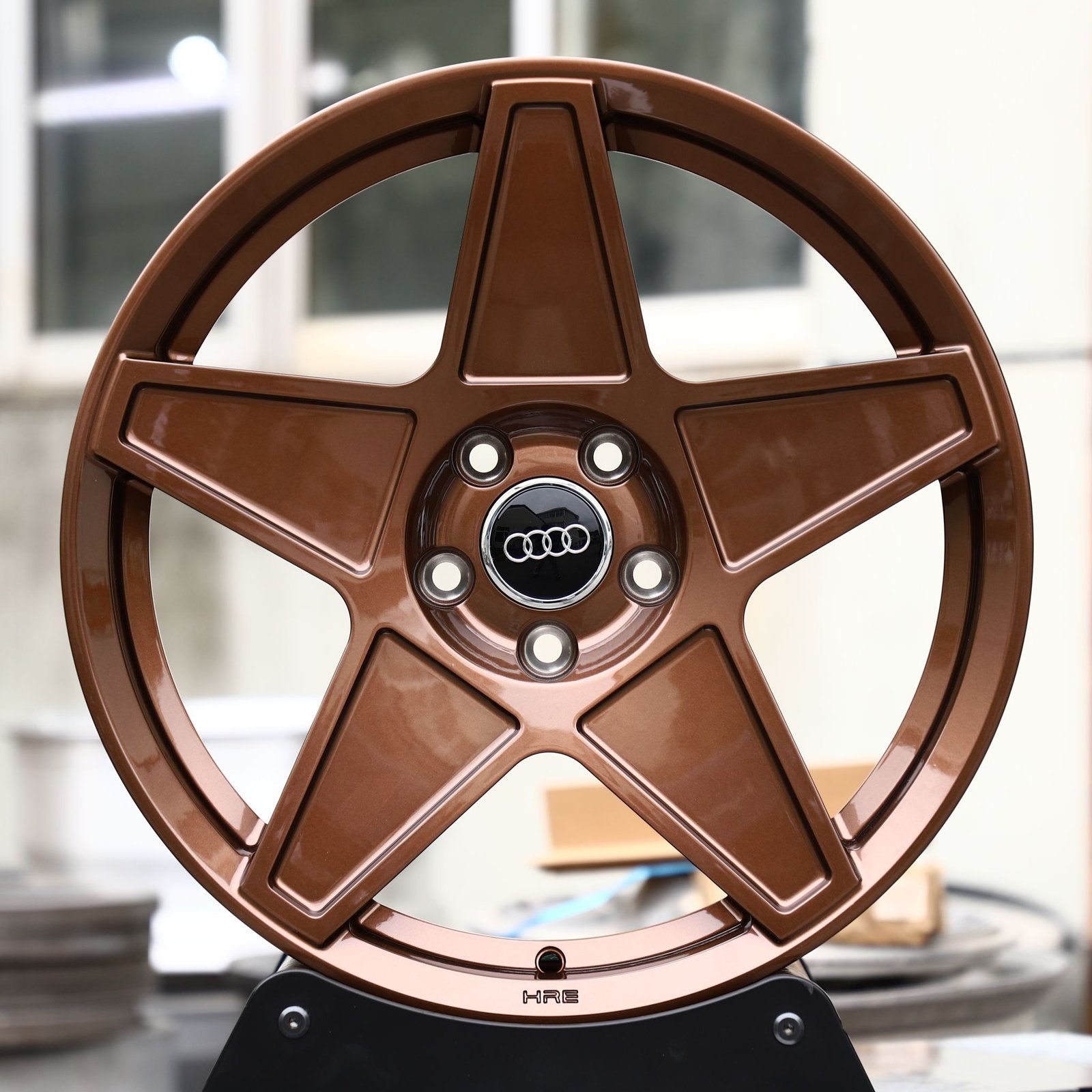 Audi A4 wheels – Copper Custom, front view