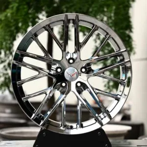 Corvette OEM-Style Chrome Silver 10 Y-Spoke Forged Wheels – Chevrolet Corvette C8 / Camaro 5th Gen Fitment (5-Lug)