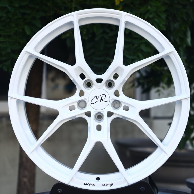 Porsche 911 wheels – CR Gloss White 5 Y-Spoke, front view
