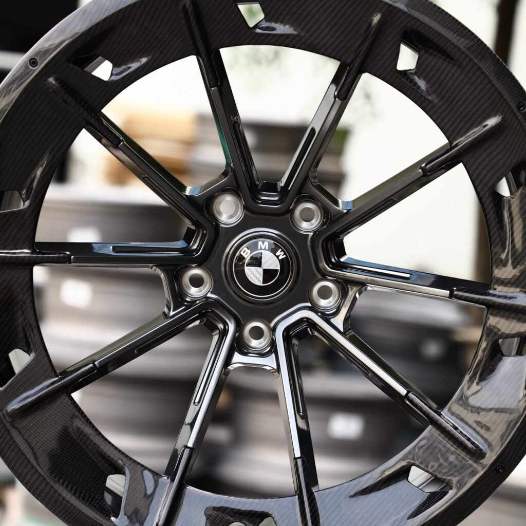 Custom Finish 10-Spoke Carbon Fibre Forged Wheels - BMW M3 / BMW M5 Fitment (5-Lug) view 4