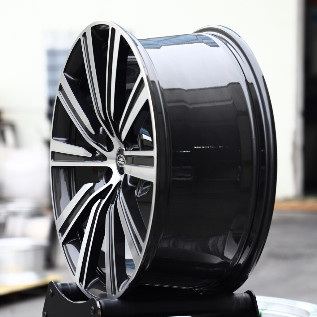 5x120 wheels – Custom Finish 10-Spoke Machined Face, side view