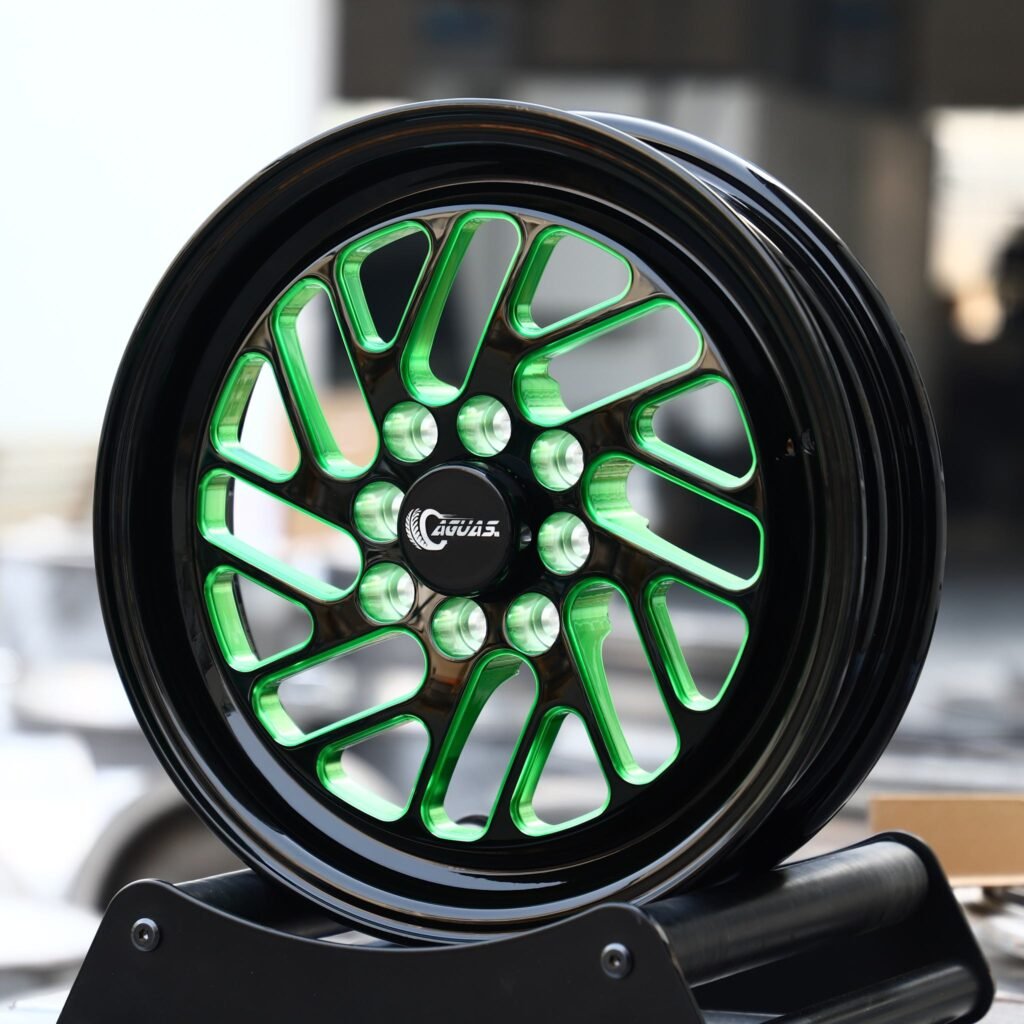 Chevrolet Silverado 2500HD wheels – Custom Finish 10-Spoke Mesh Deep Lip Mirror Milled, angled view
